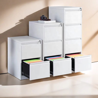 Armoire de classement à tiroirs en acier thermolaqué à alimentation directe avec serrure à clé, grande capacité, anti-corrosion, casier de rangement métallique