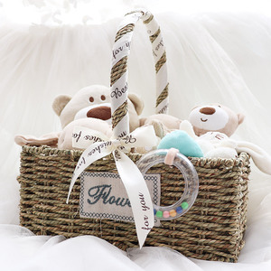 Algodón orgánico bebé niña juguete regalos manta para nueva mamá mujeres embarazadas recién nacido Baby show <span class=keywords><strong>regalo</strong></span> Conjunto personalizado bebé juguete <span class=keywords><strong>regalo</strong></span> presente - Product Image 4