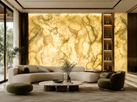 Dalle d'onyx vert afghan pour panneau mural rétroéclairé, crédence de salle de bain, comptoir de réception, plateau de table basse et découpe sur mesure