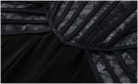 FMY69312 Robe trapèze en cachemire à taille empire, ornée de diamants, style rétro élégant et luxueux, nouvelle collection printemps, personnalisée en usine