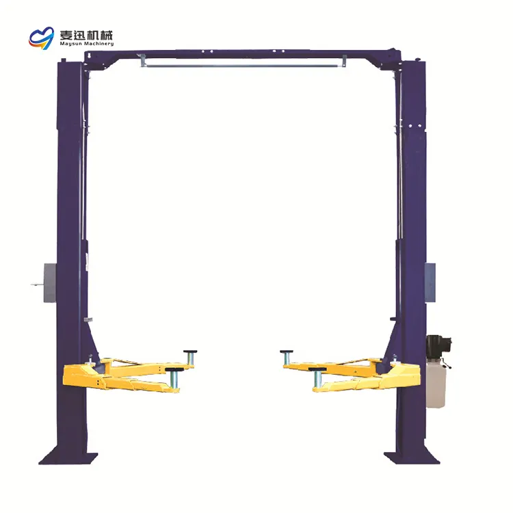 جهاز رفع السيارات بمحورين لعمود مزدوج لحل مشكلة الركن الاقتصادي مع التحكم الأتوماتيكي