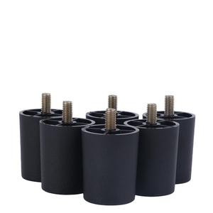 Pata de Mueble de Cocina Cuadrada de Diseño Moderno, Pata de Sofá de Plástico Resistente y Madera Marrón y Negra, Personalizable OEM - Product Image 4