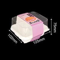 Boîte d'emballage pour gâteau roulé, coupé en morceaux, serviette japonaise, boîte pour gâteau roulé suisse, mousse au chocolat, boîte d'emballage pour dessert de pâtisserie