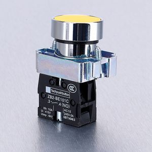 Interruptor de botón pulsador rojo/verde/amarillo de 22mm, interruptor de botón de Reinicio automático, botón de inicio de contacto de punto Circular de avance lento - Product Image 4