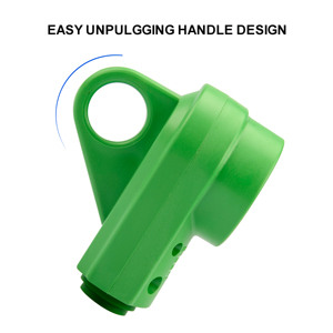 NEMA TT-30R 125V 30A RV Cordon d'alimentation femelle de remplacement Fiche de remplacement ETL Listed Green RV Cord End Replacement - Product Image 5