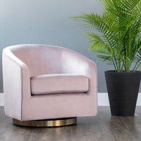 Fauteuil pivotant d'appoint moderne nordique en velours, réglable en hauteur, pour salon, salle à manger, chambre à coucher – Vente en gros directe usine