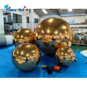 Customized Giant PVC Party Wedding Ceiling Decorations Mirror Balloon Inflatable PVC Inflate Disco Mirror Balls