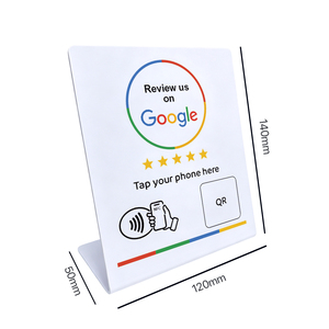 การ์ดรีวิว Google NFC 13.56Mhz แท่นวาง NFC แบบตั้งโต๊ะ การ์ดแบบโค้งงอได้ พร้อมคิวอาร์โค้ดที่ปรับแต่งได้ - Product Image 6