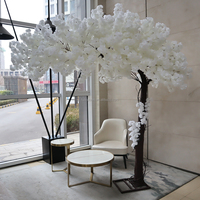 Arbre floral artificiel en soie synthétique SZ04, cerisier en fleurs, 2,5m 3m, tronc en S, fleurs de cerisier artificielles pour la décoration de jardin