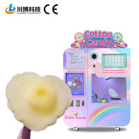 Machine à Barbe à Papa Intelligente Professionnelle ODM, Distributeur Automatique Commercial de Barbe à Papa Entièrement Automatique