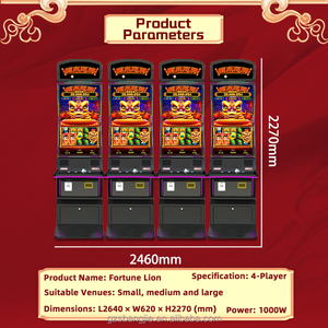 Máquina de Juegos Arcade de Pantalla Curva para 4 Jugadores, Operada con Monedas, Tragamonedas, Máquina de Slots con Redención de Boletos - Product Image 2