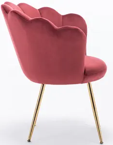 天鹅绒荷花风格口音椅子在生活家庭2022新设计