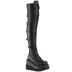 Botas de Plataforma con Cordones para Mujer, Modelo de Motociclista, de Cuero Genuino de Alta Calidad, con Suela Gruesa y Nueva - Product Image 5