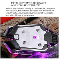 Mouse Gaming Kabel USB 7 Tombol Hot Sale Medic Mouse dengan ABS Frosted 1600 DPI untuk Windows, Hadiah untuk Wanita, Logo Custom