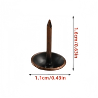 Clous décoratifs ronds en fer 11x16mm pour meubles, tapisserie souple, fixation de canapé, menuiserie