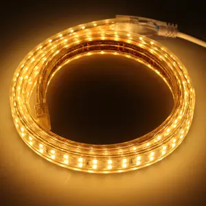 Tira de luces LED de cuerda para exteriores, resistente al agua, 120v, 180led/metro, 110V/220V, 2835 IP67, rayas de luz led de alta tensión