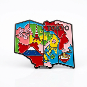Promotional Fridge Magnet Custom Logo Souvenir Metal Fridge Magnet City 3D Refrigerator Magnet for Touris Souvenirs - Product Image 2
