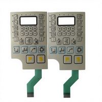 Pantallas de Teclado de Membrana con Botones Táctiles de Circuito de Pasta de Plata Personalizados, Impresión de Pantalla para Electrodomésticos