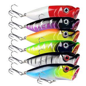 Bán buôn cứng nhựa nước mặn seabass GT cá ngừ lure bán buôn 6.5cm 12g <span class=keywords><strong>Topwater</strong></span> nổi lớn Popper thu hút - Product Image 3