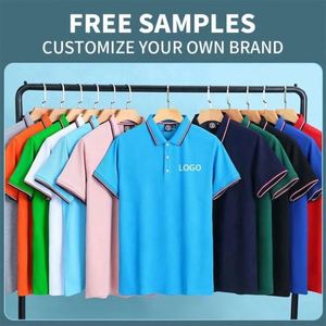 Chemises polo en coton doux de haute pureté personnalisées pour hommes, anti-rides, grande taille, pour le personnel, avec logo - Product Image 4