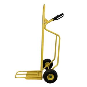 Chariot utilitaire portable pliable et polyvalent en acier, chariot à plateforme 2 en 1, chariot manuel à roulettes - Product Image 4