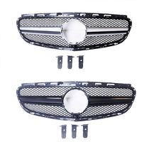 Calandre avant style AMG noir brillant, pour Mercedes-Benz Classe E W212 LCI 2014-2015