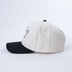 <strong>Custom</strong> Cotton <strong>5</strong> <strong>Panel</strong> Baseball Cap Snapback , Different Tone Golf <strong>Hat</strong> ,Curve Brim <strong>5</strong> <strong>Panel</strong> Baseball Caps - Product Image 3