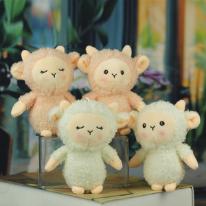 Giocattoli <span class=keywords><strong>Megan</strong></span> Cartoon Claw Machine, Portachiavi in peluche a forma di pecorella, Simpatico agnello di peluche, Bambola in cotone morbido, Regalo in peluche per bambine - Product Image 3