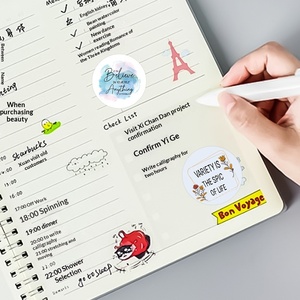 Nuovo Stile di Etichette Adesive Circolari per Bibbia, Decorazione Regalo, Sigillatura Buste TA-11-12 'Credi in Te Stesso' - Product Image 3