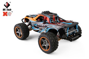 WLtoys 104009 1/10 4WD RC <span class=keywords><strong>Monster</strong></span> <span class=keywords><strong>Truck</strong></span> 45km/h Auto Todoterreno <span class=keywords><strong>de</strong></span> Alta Velocidad Bigfoot con Motor 550, Engranajes Metálicos, Luces LED, Juguete RTR - Product Image 3
