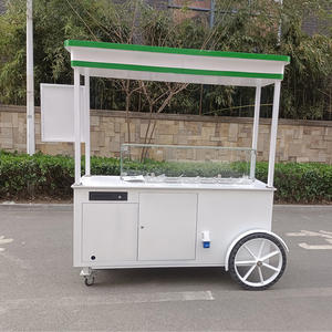 Snack Outdoor Hot Dog <strong>Ice</strong> Cream Trolley Coffee Push Cart - Product Image 4