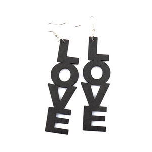 Orecchini in legno taglio Laser DST legno - Product Image 6