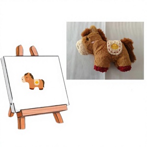 Juguete Suave con Diseño de Caballo para Mascotas, Divertido para Masticar y Jugar con Sonido - Product Image 1