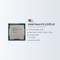 Kit de Placa Base PANDL H61, Tarjeta Madre ITX, Placa Principal Xeon E3 1230 V2, 2 Ranuras DDR3, Placa Base H61