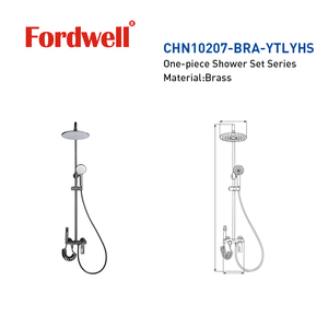 <strong>High</strong> <strong>Quality</strong> Bathroom Wall Mounted Shower Kits Brass 3-function Shower Set with <strong>Shattaf</strong> - Product Image 4