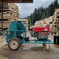 Broyeur à marteaux multifonctionnel 420 pour le déchiquetage du bois, adapté à l'usage domestique et aux fermes.
