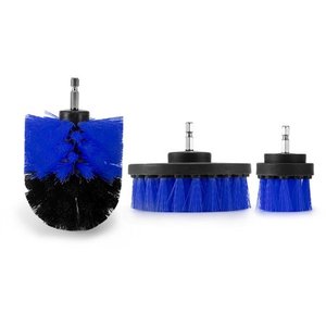 4 pezzi Kit elettrico spazzola <span class=keywords><strong>di</strong></span> pulizia rotonda in plastica per pneumatici per auto in vetro per tappeti spazzole in Nylon trapano elettrico per Scrubber - Product Image 4