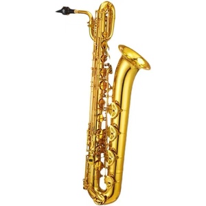 Saxophone baryton professionnel en Si bémol, laiton laqué or, antirouille, son riche, économique et personnalisable - Product Image 1