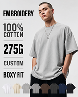 T-shirts décontractés pour hommes à manches courtes, coupe ample et oversize, style hip-hop, impression DTF, 100 % coton 275 GSM, haute qualité, vente en gros