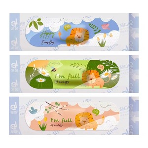 Pansements adhésifs de dessin animé Haishi Hainuo, respirants, 20 pièces/boîte, patchs anti-frottement mignons pour les pieds des filles et des enfants, plaies - Product Image 2