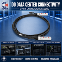 Câble Twinax DAC passif 10G SFP+ compatible KEXINT Cisco SFP-H10GB-CU1M 1m pour connexions de commutateurs de centre de données