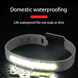 Lanterna de Pulso COB LED Recarregável Tipo-C com Sensor de Movimento para Corrida Noturna, Camping e Emergências, Lanterna de Advertência Vermelha - Product Image 2