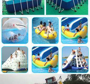 Lớn trong nhà/ngoài trời PVC người lớn & trẻ em của trượt thiết kế thời trang Inflatable khung kim loại hồ bơi để bán - Product Image 5