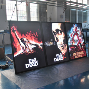 Cadre d'affiche de film rétro-éclairé par LED A1-A4 avec cadre de boîte à lumière lumineuse et support de panneau d'affichage pour annonces, prospectus et restaurant - Product Image 2