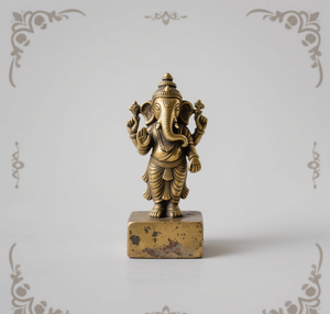 Trang Trí Nội Thất Kim Loại Nghệ Thuật Ấn Độ Phật Ghế <span class=keywords><strong>Brass</strong></span> Bronze Ganesha Tượng Bán Buôn R Bronze Hình Bức Tượng - Product Image 3
