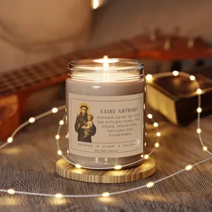 Velas Aromáticas Navideñas en Frascos de Vidrio Ámbar OEM para el Hogar, Regalos Cálidos para Mujeres/Hombres - Product Image 4