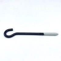 Vis à crochet en J en acier au carbone recouvert de PVC pour accrocher des objets muraux