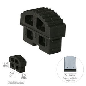 Tappo terminale per scala in alluminio Classik (1/2/3 sezioni) e ponteggio (versione 2019) - Product Image 1