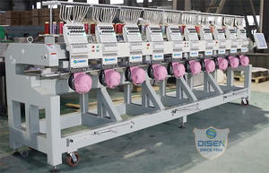 Machine à broder chinoise à deux fonctions, 12 têtes, 1500 tr/min, pour chenille française, chenille et point de chaînette / broderie chenille pure - Product Image 5