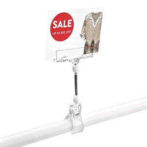 Clipe Rotativo T-Slot <span class=keywords><strong>POP</strong></span> para Exibição de Etiquetas de Preço e Suporte de Sinalização Promocional - Product Image 3